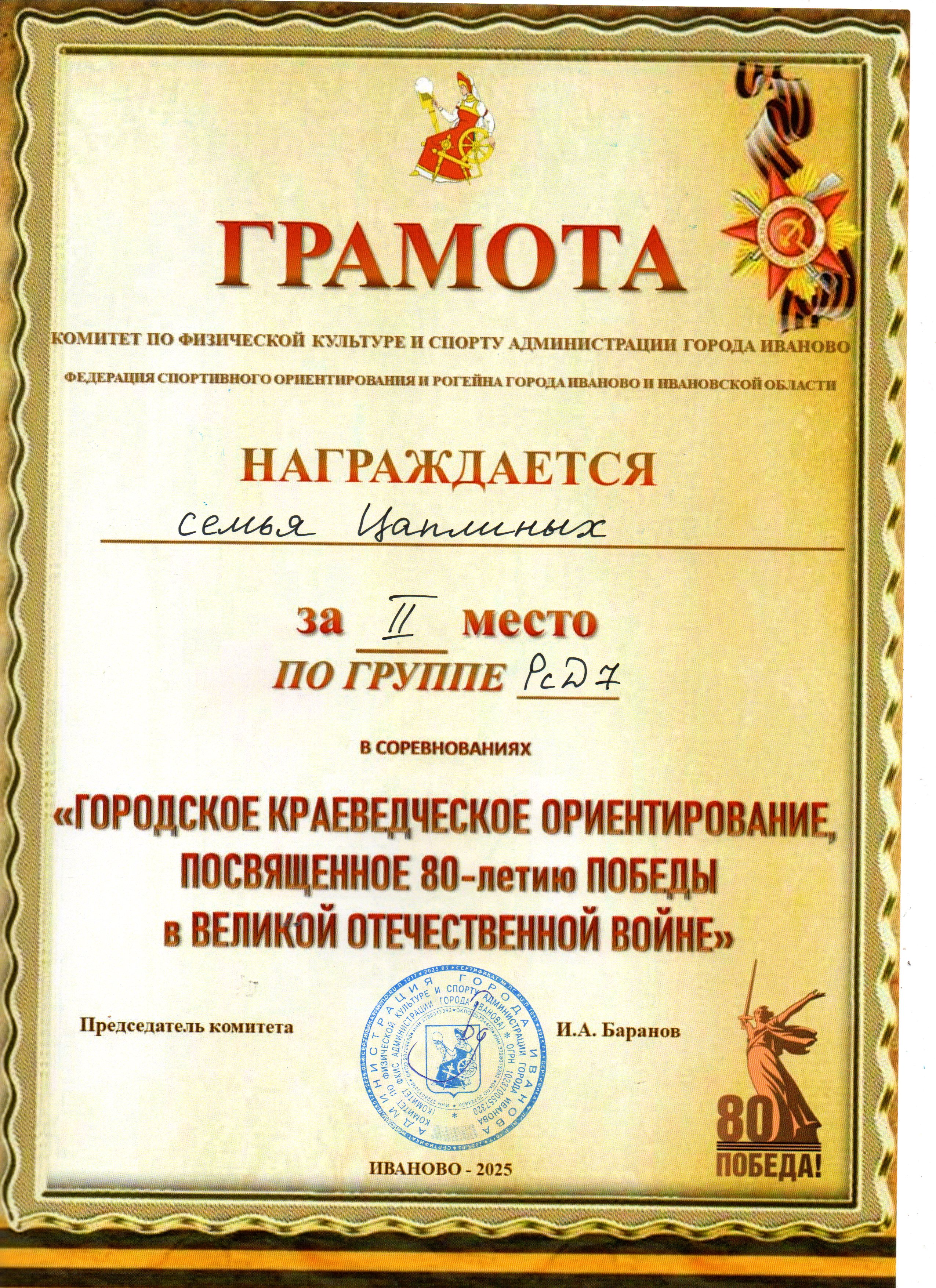 Цаплины 2025